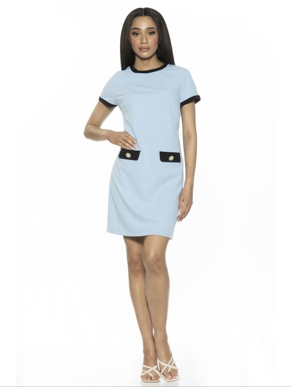 Alexia Admor Women's Carys Shift Dress In Blue Sz L